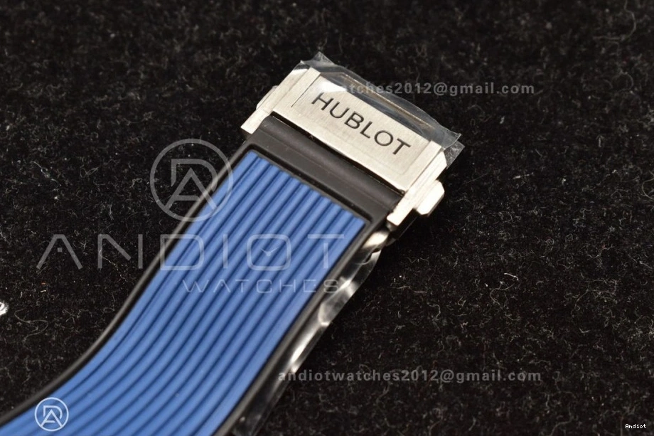 Edition Blue Strap Skeleton Titanium 1:1 Big on Unico Best A1280 Hublot Rubber Dial ZF Blue Bang 0514